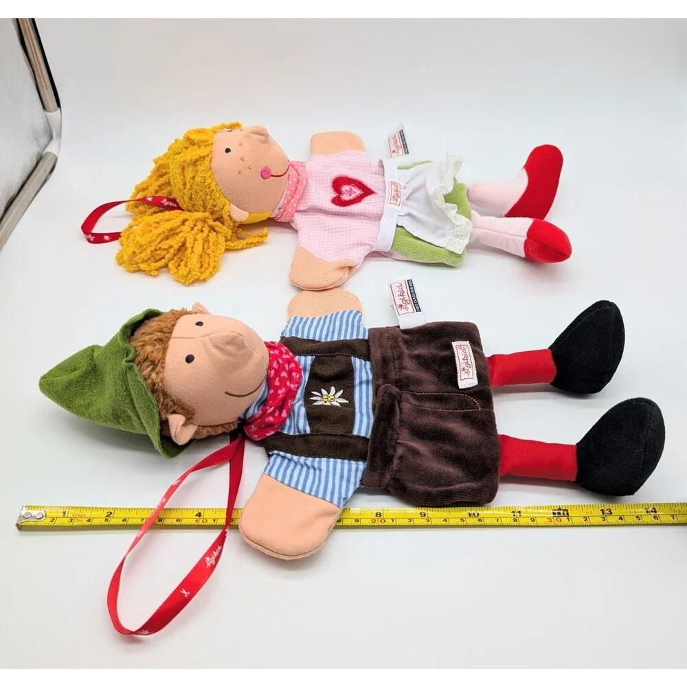 Set Of 2 Sigikid Plush Hand Puppets Boy & Girl Germany My Little Theatre